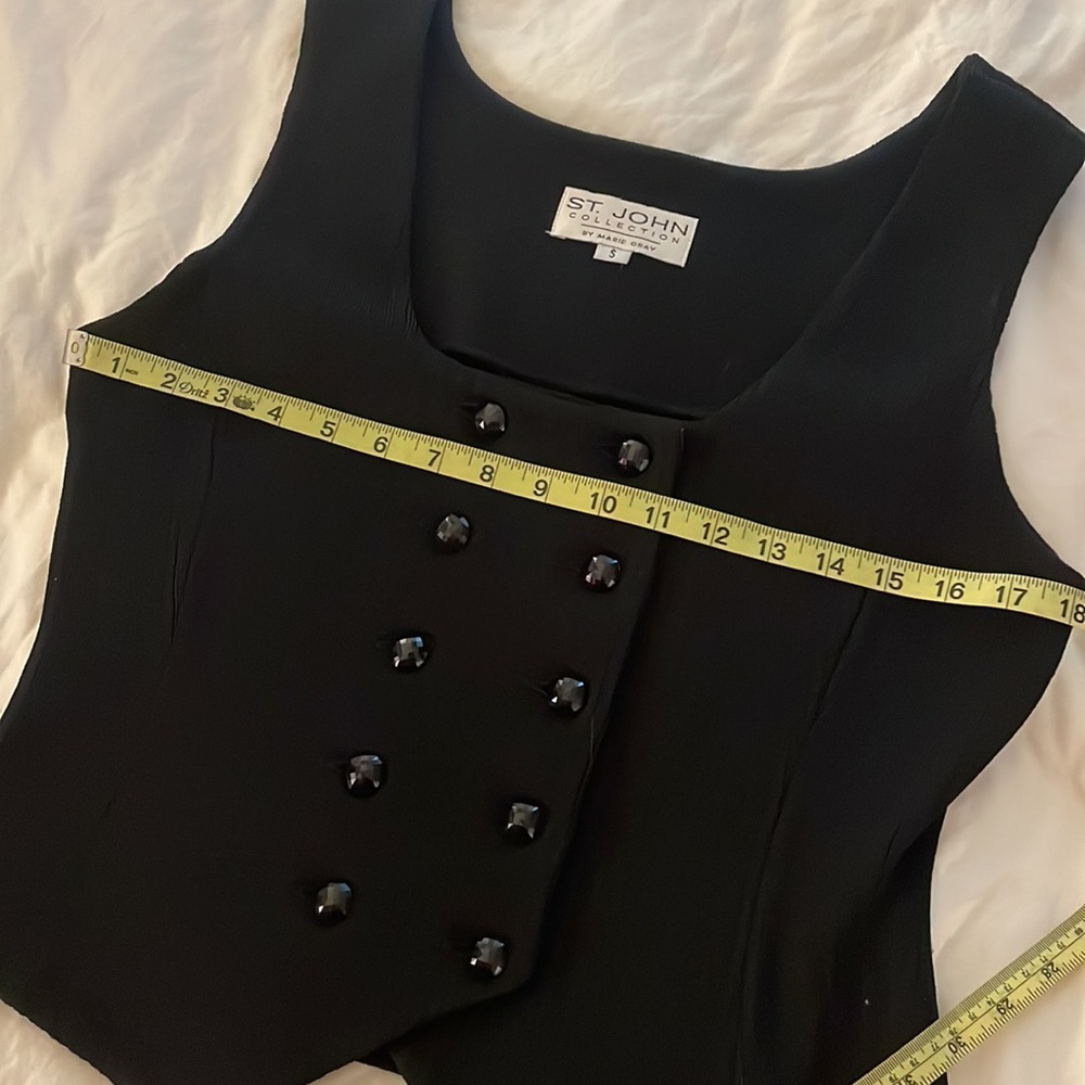 St John Collection Double Breasted Vest - image 5